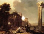 BREENBERGH, Bartholomeus The Prophet Elijah and the Widow of Zarephath oil painting on canvas